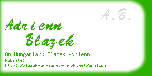 adrienn blazek business card
